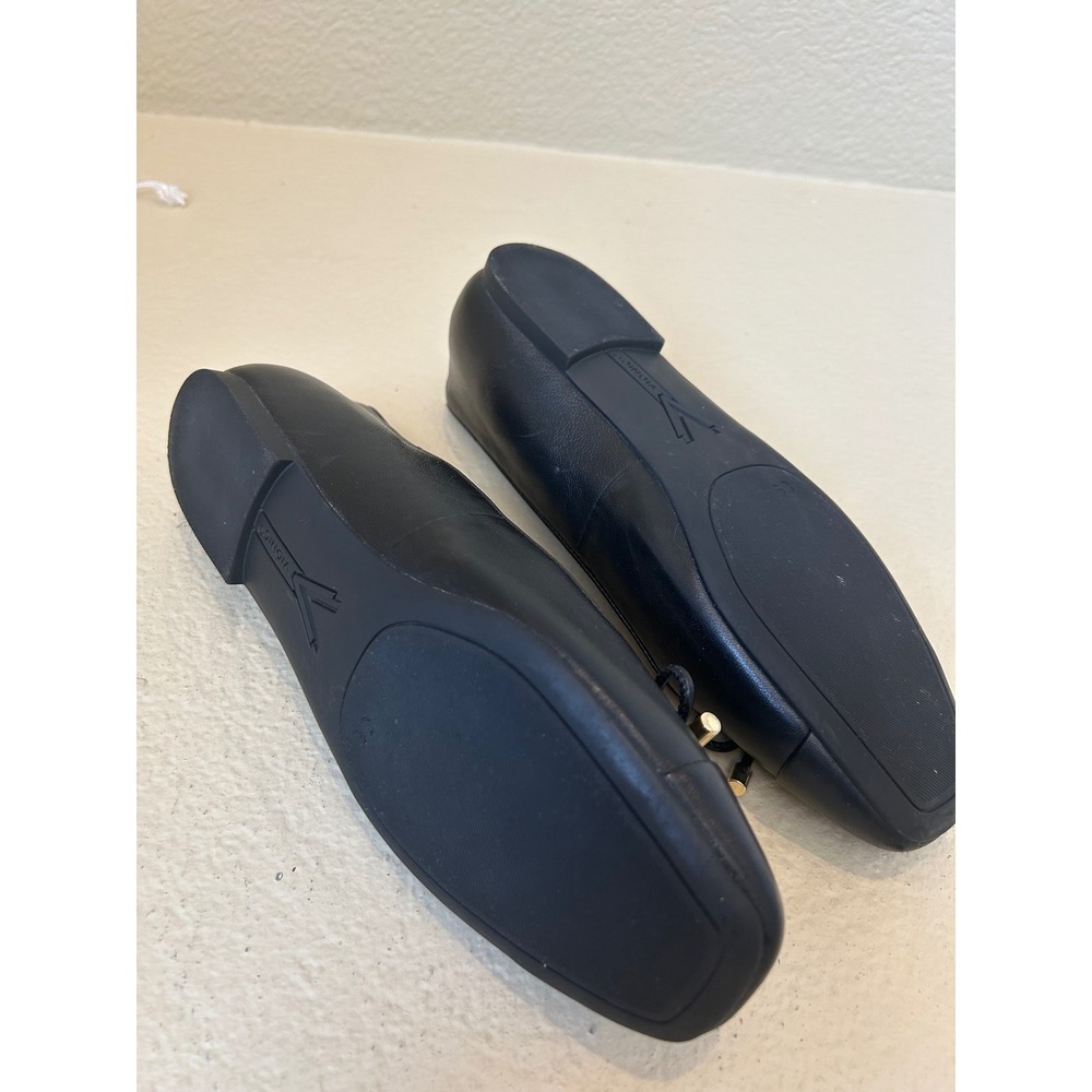 Vionic Klara Ballet Flats Black Nappa Leather Square Toe Bow Shoes Womens 9 NWOT - Picture 4 of 5